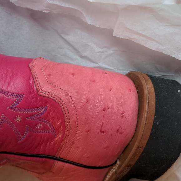 Lucchese Pink Cowboy boots women's size 6 B - Picture 14 of 16